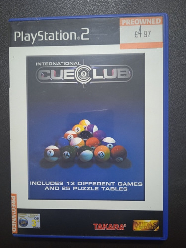 International Cue Club Pal - Play Station 2 Ps2 