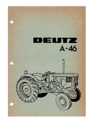 Manual Despiece Repuestos Tractor Deutz A 46