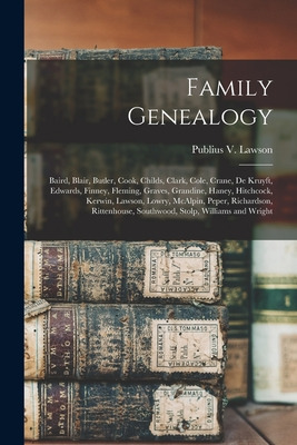 Libro Family Genealogy: Baird, Blair, Butler, Cook, Child...