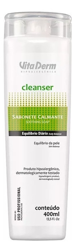 Sabonete Calmante Facial Cleanser Vita Derm 400ml Tipo de pele Todo tipo de pele