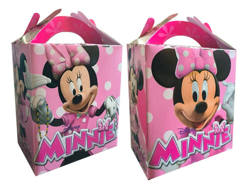 Mickey O Minnie Mouse 30 Cajas Dulceras Bolos Fiesta