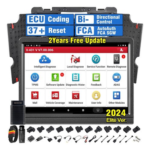 Escaner Automotriz Launch X431 V Funciones Avanzada Ecu