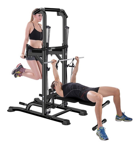 Imagen 1 de 5 de Mini Gym Multifuncional Rack Para Squat, Pull Ups, Abs