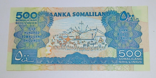 Billete De Somalilandia 500 Schiling- Unc- 2011 P.6