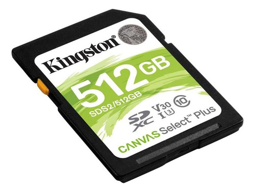 Memoria Flash Kingston Canvas Select Plu 512gb Sdxc Clase 10