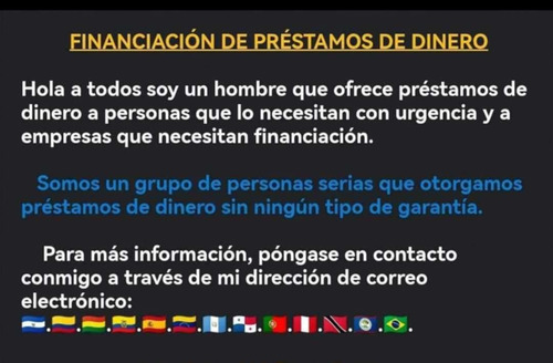 Oferta De Crédito Entre Particular Y Serio Honesto.
