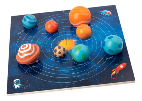 Space Planets Jigsaw Puzzle Science Toy Board Game Early