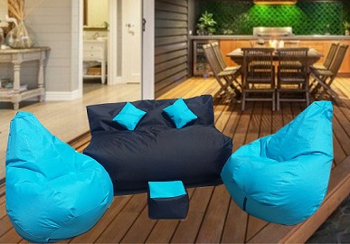 Sala  Puff En Lona Impermeable