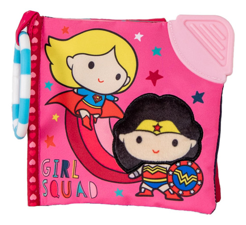 Soft Book Warner Bros. Dc Girl Squad Con Clip Para Bebés