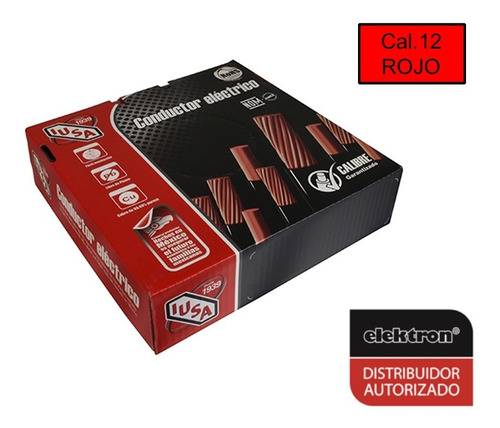 Imagen 2 de 7 de Kit 3 Cajas 100 Mts Cable Iusa Negro,blanco,rojo Thw Cal 12