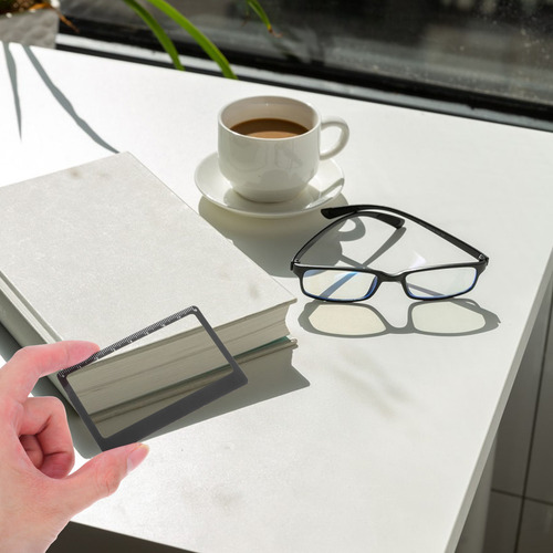 Lupa Para Tarjetas De Crédito, Lupa Transparente Con Regla P