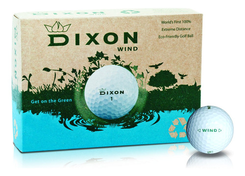 Dixon Wind Pelota Golf Ecologica Maxima Distancia (1 Docena)