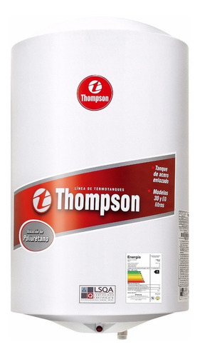 Termotanque Eléctrico Thompson Cilíndrico Blanco 60l 230v