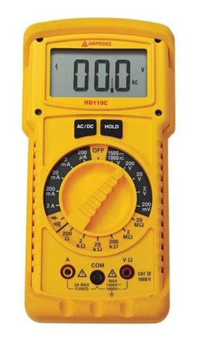 Multímetro Digital Ip67 1500vdc Cat Iv 1000v Hd110c Amprobe