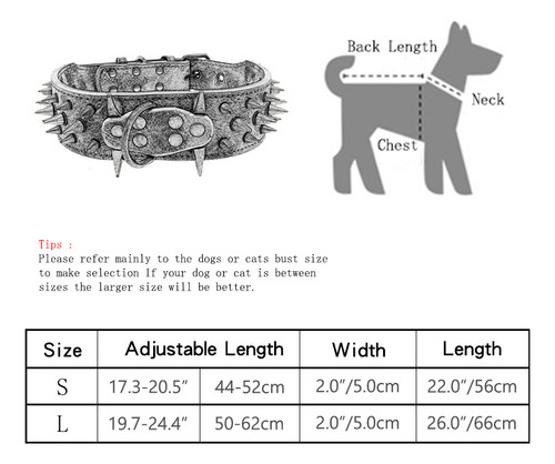 Cwcwcollar Retro The Spiked Con Tachuelas Para Perros, Durad