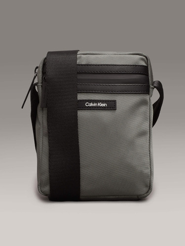 Bolsa Calvin Klein Crossbody Verde Con Logo Hombre