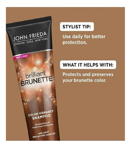 Shampoo Brunette John Frieda - 250ml Color Vibrancy