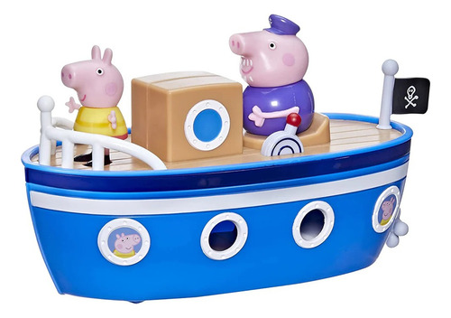 Figura Peppa Pig El Barco Del Abuelo (f3631)