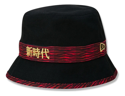 Bucket New Era Golden Culture Unissex - Preto