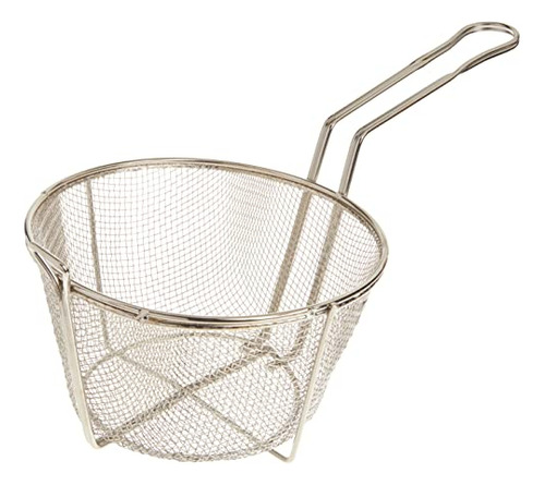 Cesta Redonda De Alambre Winco Fbrs-8, 8 1/2 Pulgadas, 6 Mal