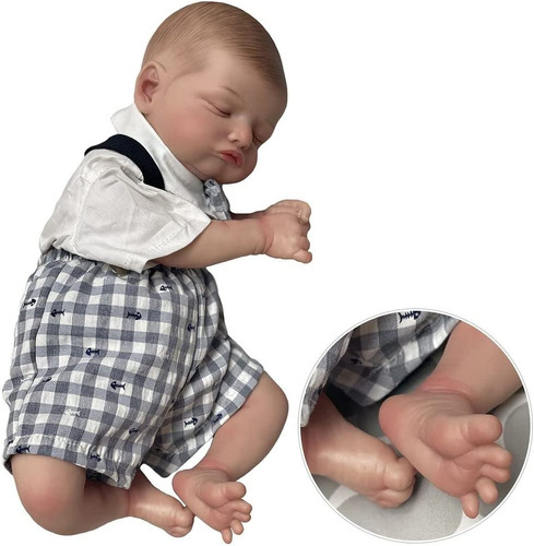 Imagen 6 de 7 de Bebe Real Recien Nacido 51cm Bebes Reborn Silicona Vinilo