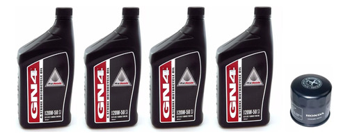Kit Aceite Original Pro Honda Gn4 4t 20w-50 Mineral X4+filtr