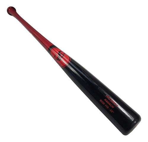 Bat De Beisbol Madera Pro Birch 33 Negro/rjo By Santana Bats Color Negro