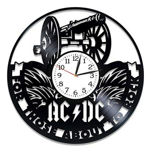 Kovides Birthday Gift For Fan Ac-dc Clock Hard Rock Band Clo