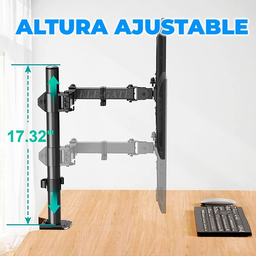Soporte Para Pantalla Vertical De 19 A 32 Pulgadas Negro