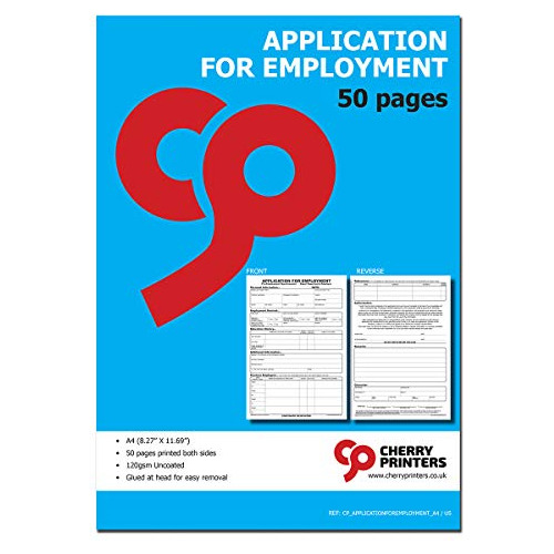 Aplicaciones De Empleo Cherry, 50 Aplicaciones/paquete,...