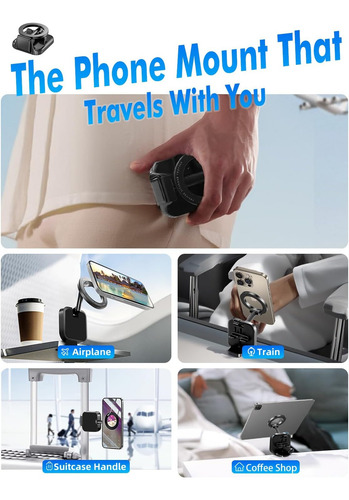 Travel Depot - Soporte Magnetico De Clip Para Teléfonos - Compatible Con Magsafe, Esenciales De Viaje