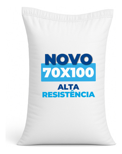 100 Sacos De Ráfia 70x100 Conv. Entulho Reciclagem Café Cor Branco