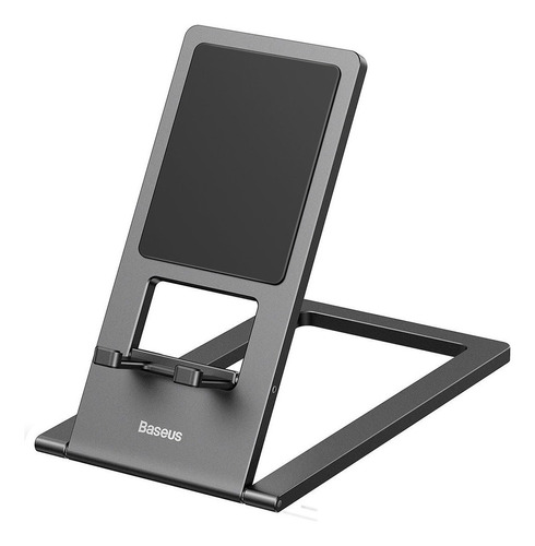 Soporte Escritorio Para Smartphone Tablet Metal Baseus Gris