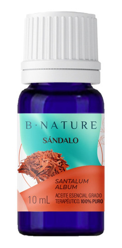 Aceite Esencial Sándalo 10 Ml Bnature 100% Puro Y Natural