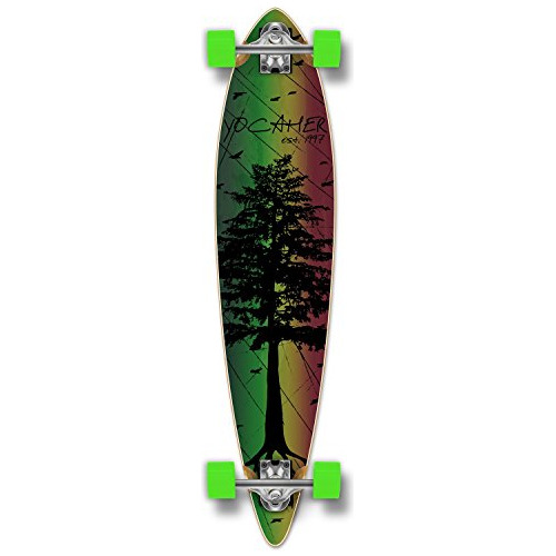 En The Pines Rasta Longboard Full Skateboard - Disponible En