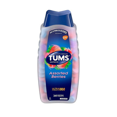 Antiacido Tums Ultra 265 Tabletas  1000mg Sabores Surtidos