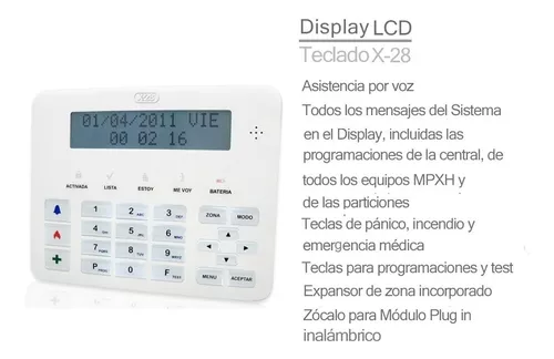 Kit Alarma Casa X-28 Full 8 Zonas Inalámbrica Celular Gsm