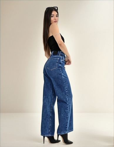 Jean Wide Leg Clasico Rígido Dama Diva