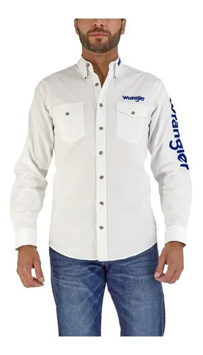 Animado lino Asesorar Camisa Wrangler Blanca | MercadoLibre 📦