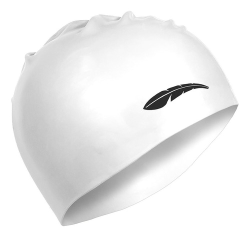 Gorra De Natación Silicona Lisa Charrúa Color Blanco