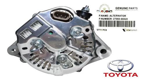 Alternador Toyota Machito Autana Burbuja Land Cruiser 4.5 L