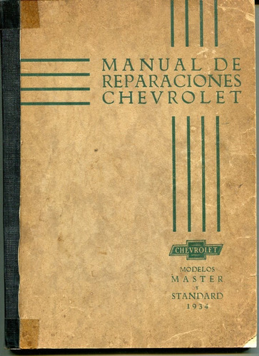 Manual Taller Chevrolet 1934 En Español Copia Papel Del Orig