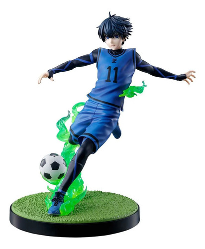 Blue Lock Isagi Yoichi Super Chute Green Lock Action Figure