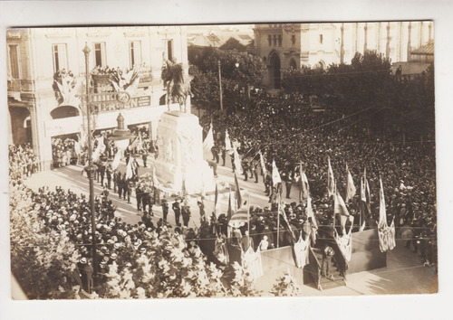 1927 Postal Fotografia Real Inauguracion Monumento Al Gaucho