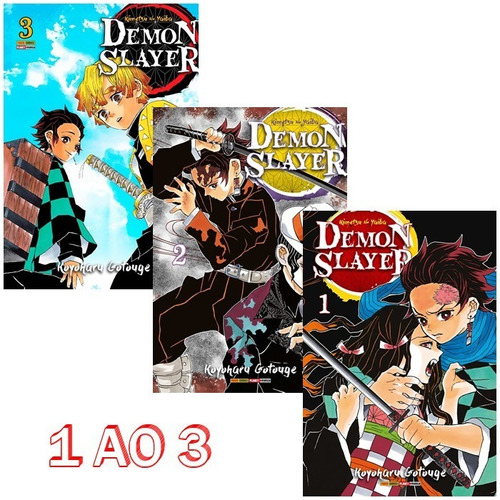 Demon Slayer 1 Ao 3! Mangá Panini! Lacrado! Kimetsu No Yaiba