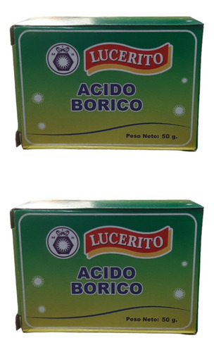 2 Cajas De Acido Borico 50g C/u