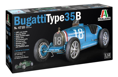 Bugatti Tipo Escala Kit Plastico Modelado