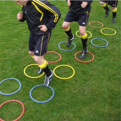 Set X10 Aros De Agilidad 50cm Entrenamiento Deporte Futbol