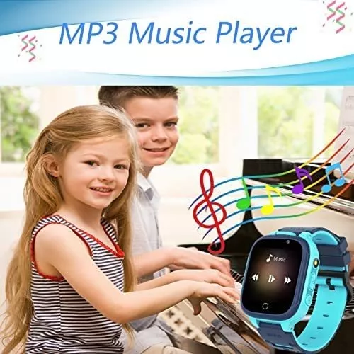 Reloj inteligente para niño y niña con 14 juegos de rompecabezas,  reproductor de video musical MP3, reloj despertador, cámara, grabadora de  voz