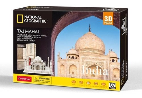 Puzle 3d 87 Piezas  Palacio Taj Mahal India - Cubicfun